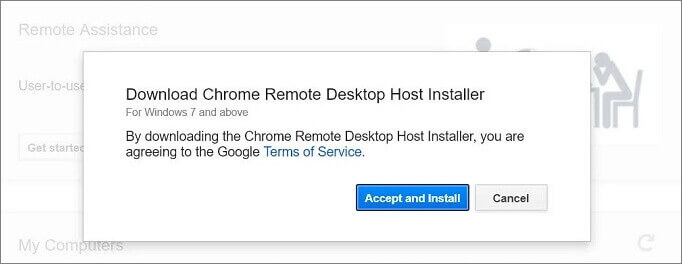  Remotedesktop-Hostprogramm installieren