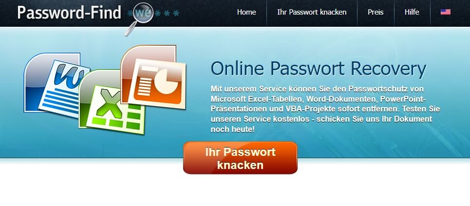 Passwort-Find website besuchen