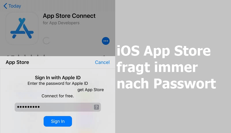 Fix App Store fragt immer nach Passwort