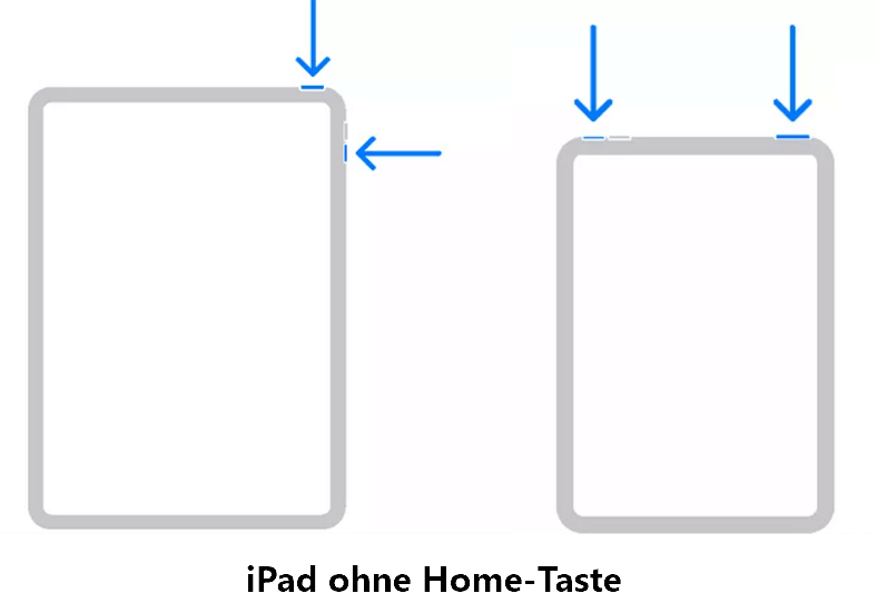 iPad ohne Home-Taste Neustart erzwingen