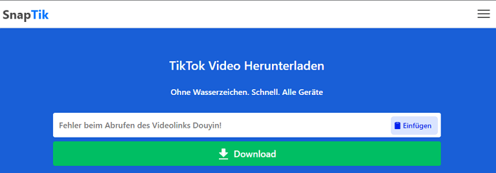 SnapTik tik toks videos ohne wasserzeichen downloader