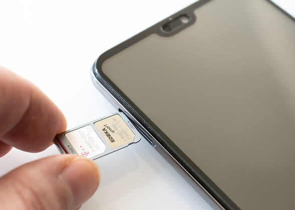 iPhone kein Netzwerk, SIM-Karte neu einsetzen