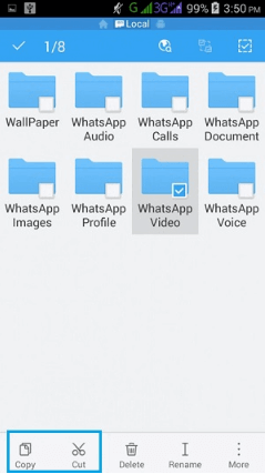 Verschieben von WhatsApp-Dateien auf Ihren Computer