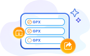 GPX-Datei importieren oder exportieren