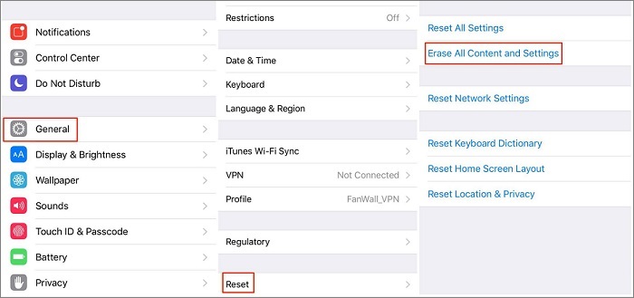 reset your iPhone