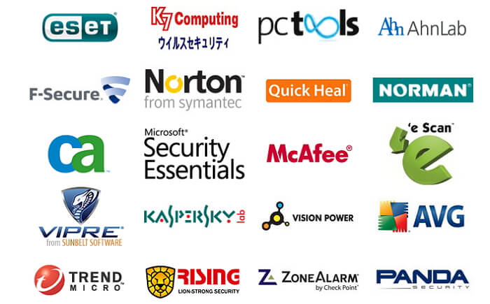 Sicherheitssoftware-Symbole