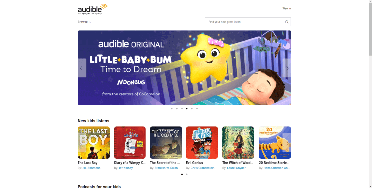 audible kids audiobook for kids