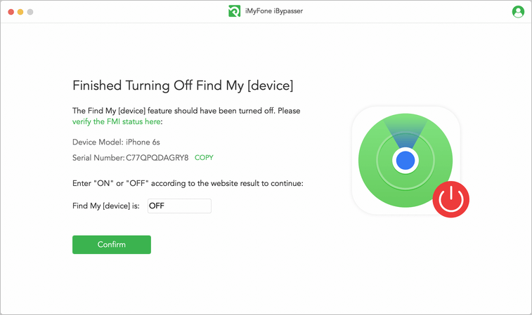 turn off find my device