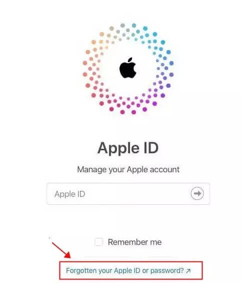 Forgot Apple ID or Password