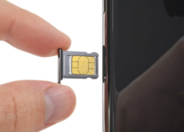 insert sim card