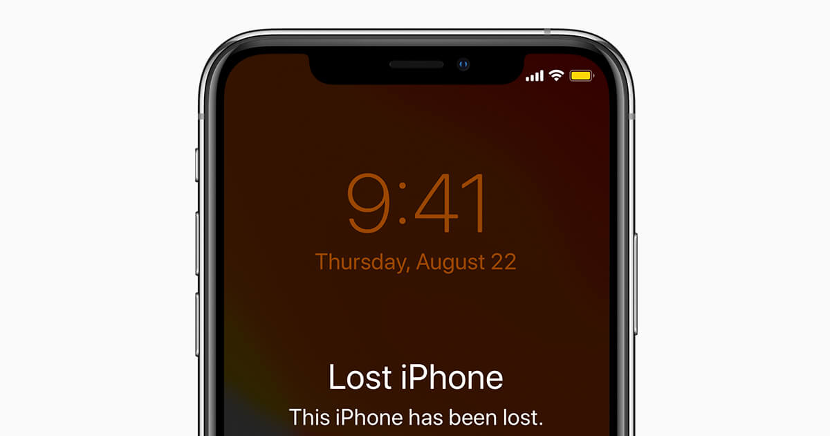 iPhone lost mode