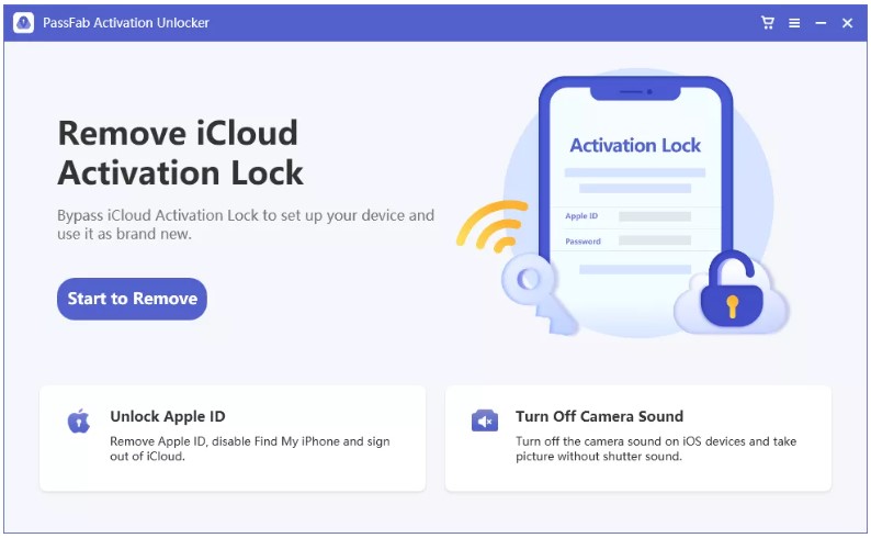 start to remove icloud activation lock