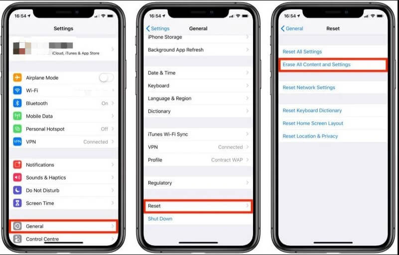 restore your iPhone to factory settings