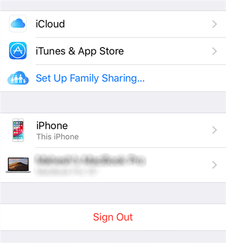 Sign out of iCloud on the iPhone