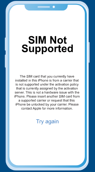 sim not support
