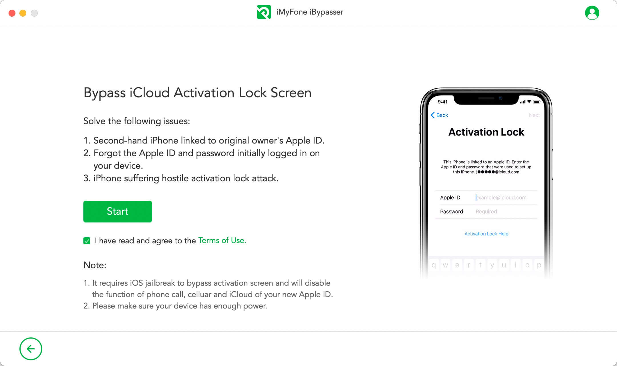 start bypass icloud lock screen