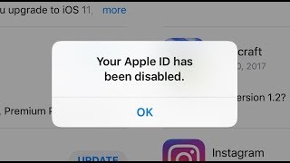 your apple id has been disabled