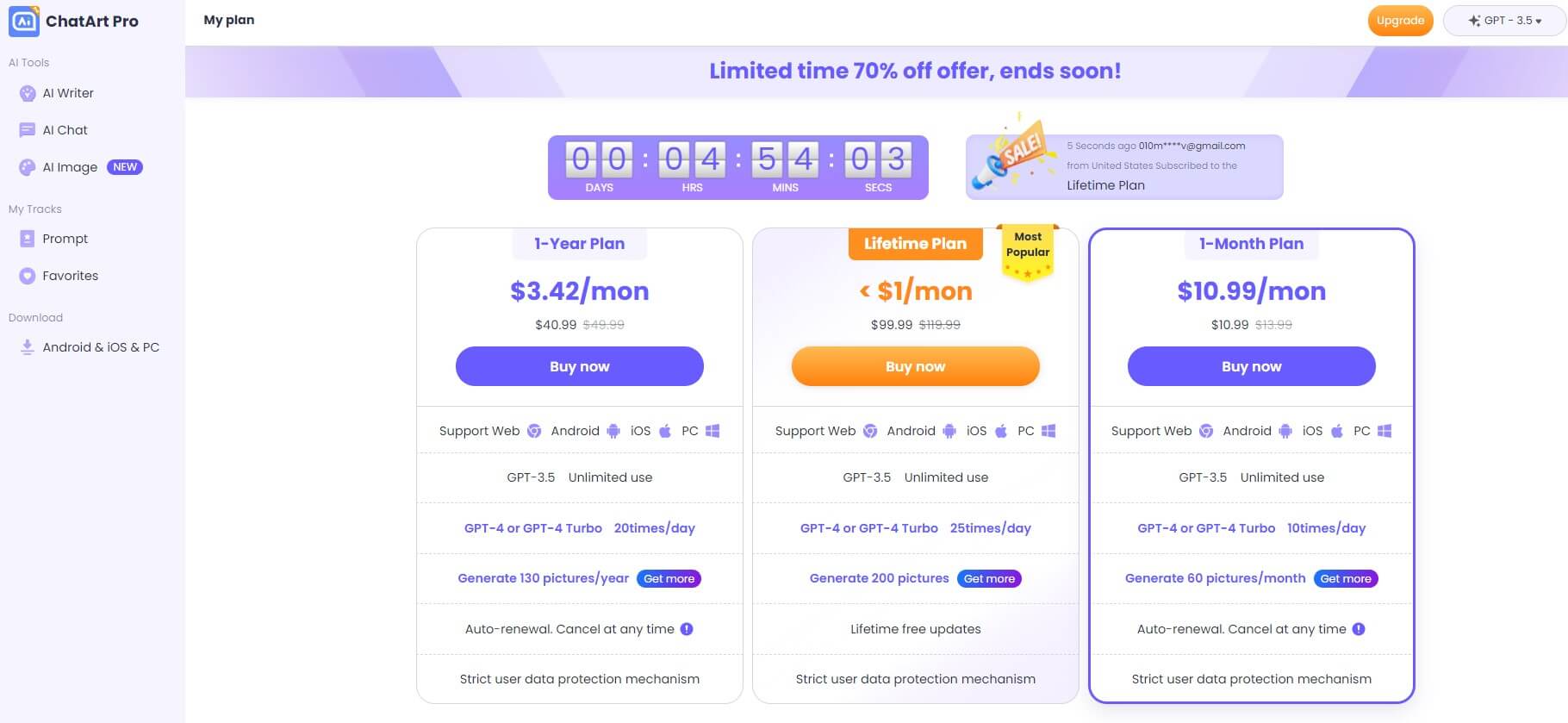 Pricing-ChatArt