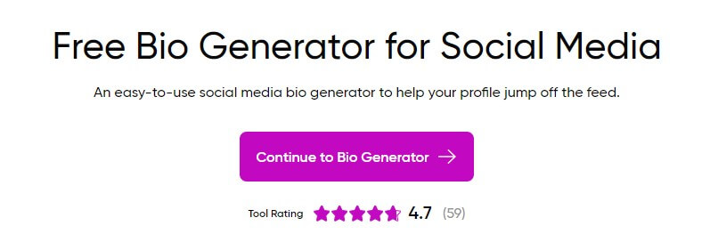 bio generator - Picsart