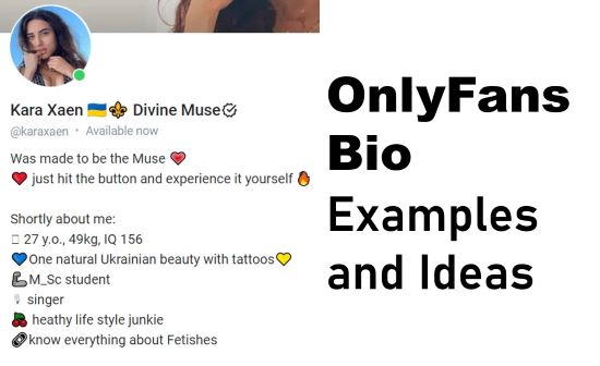 onlyfans bio examples and ideas