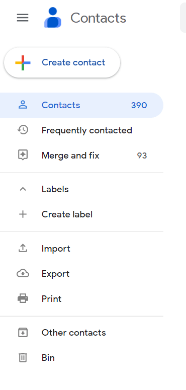 restore google contacts on google contacts