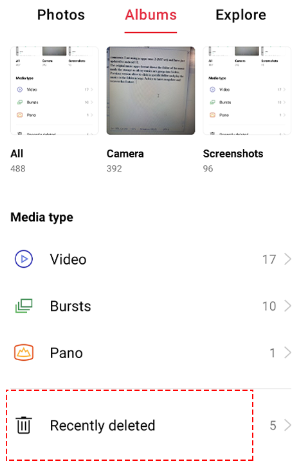 recover videos from oppo rencently deleted