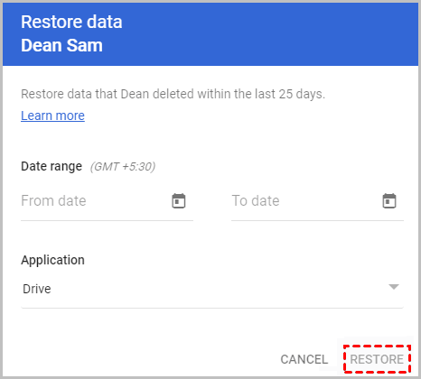 recover data dean sam