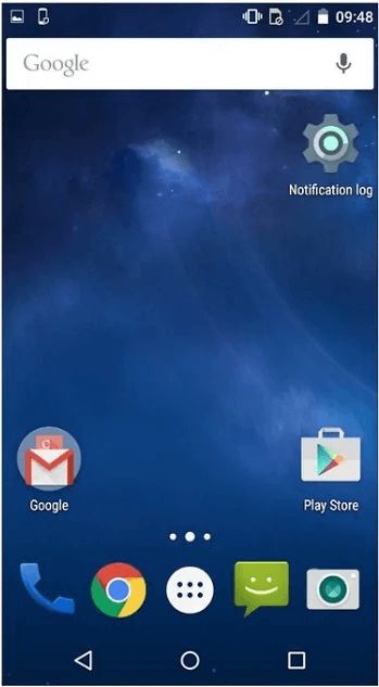 Samsung notification log option