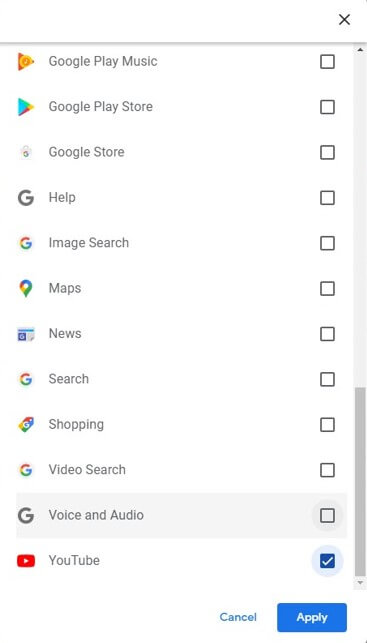 How to check discount deleted history in youtube