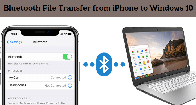 bluetooth file transfer from iphone to windows10