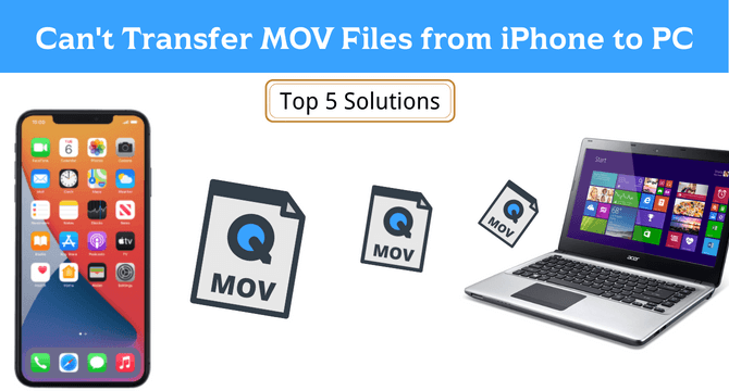 cannot transfer mov files from iphone to pc