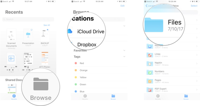 find icloud drive files on pc