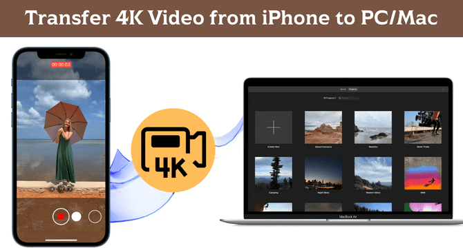 transfer 4k video from iphone to pc