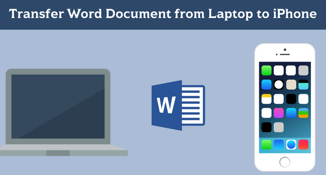 transfer word document from laptop to iphone