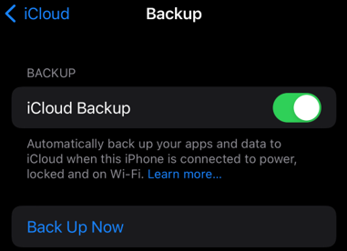 enable icloud on iphone