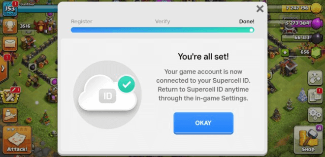 connect to supercell id done