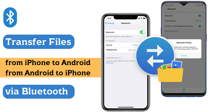 transfer files from iphone to android via bluetooth