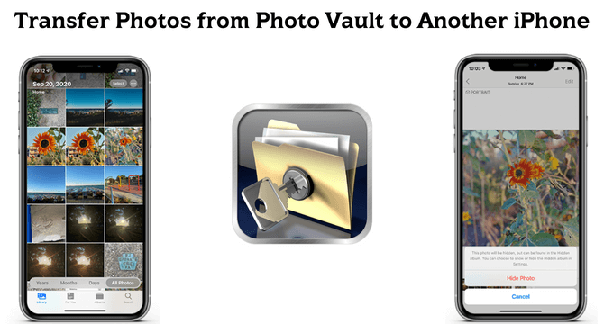 transfer photo vault to new iphone