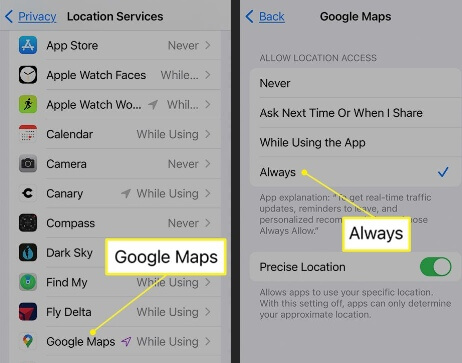 Google Maps App 
