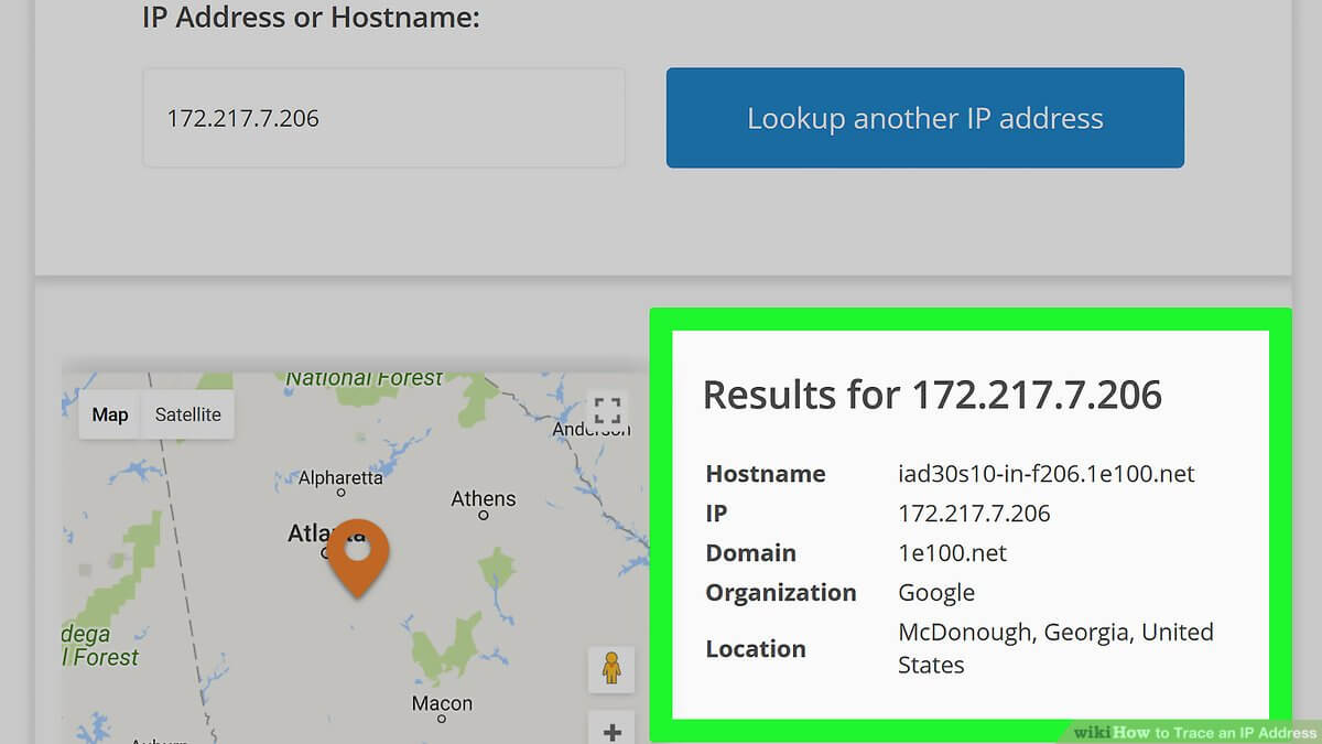 IP address tracked