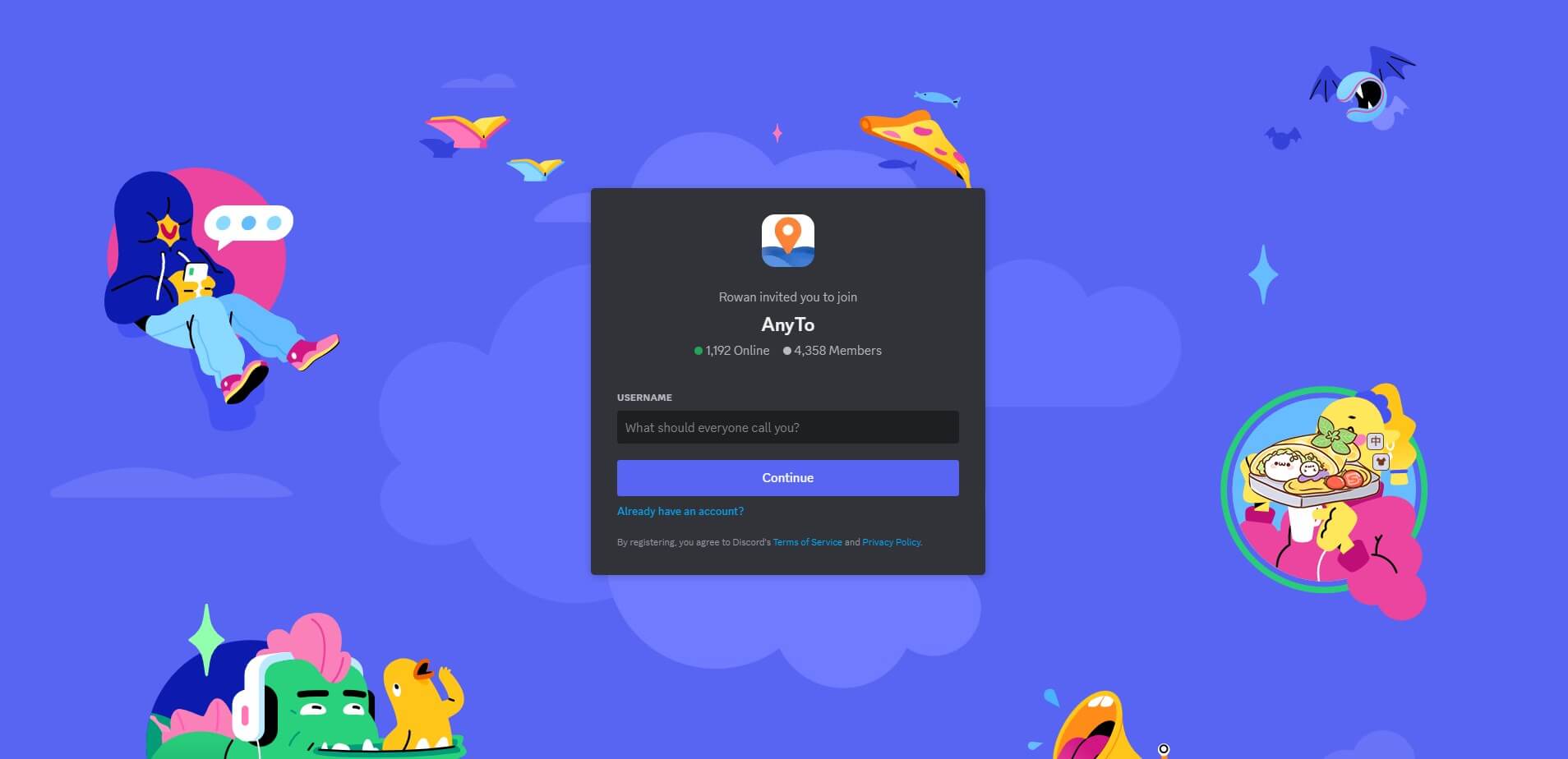 accept discord invite