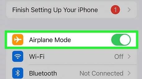 turn on airplane mode to stop iphone location tracking