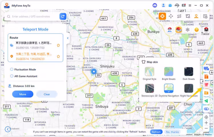 anyto change the map skin