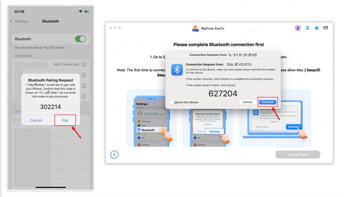 anyto mac bluetooth pairing