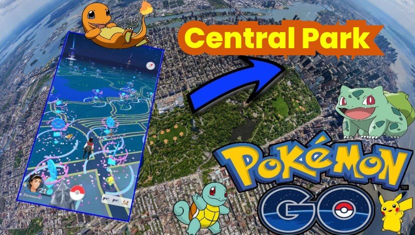 best places to spoof pokemon go central park