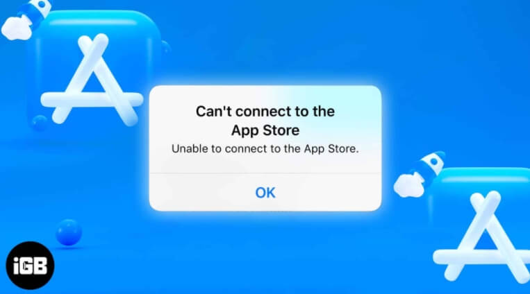 cannot connect to app store on iphone or ipad
