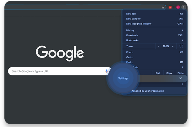 change location google chrome