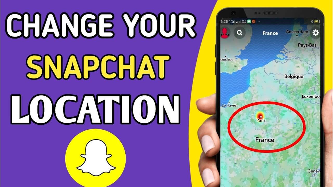 change your snapchat location