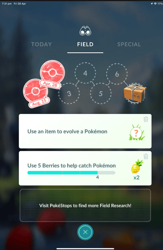 check your current field