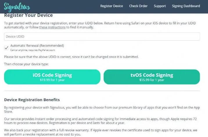 choose ios code signing